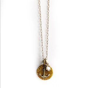 Clara Beau petite anchor necklace